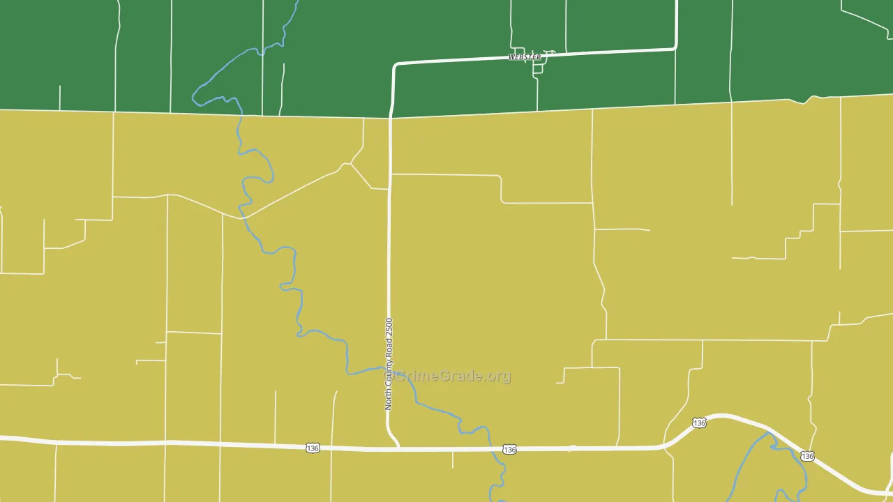 Webster, IL Map of Vandalism Rates