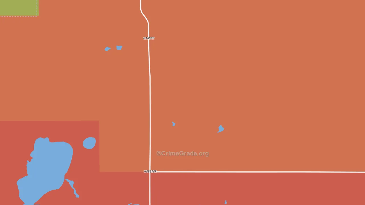 Webster, ND Map of Vandalism Rates