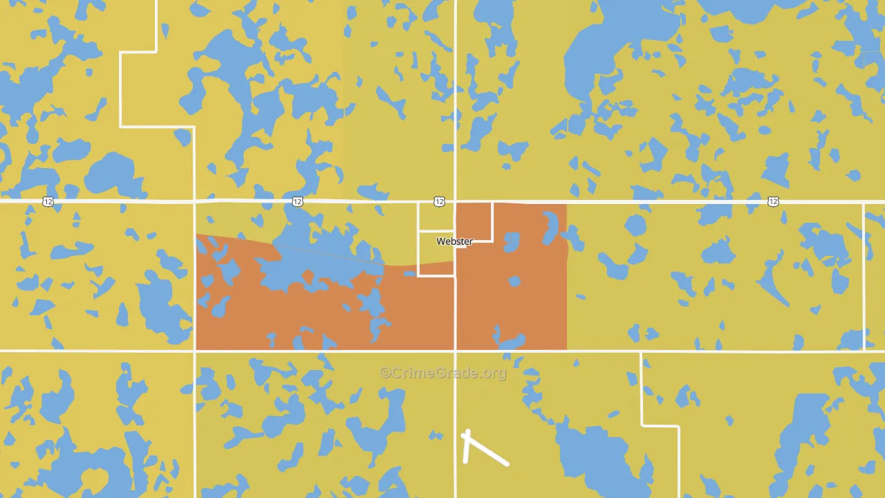 Webster, SD Map of Vandalism Rates