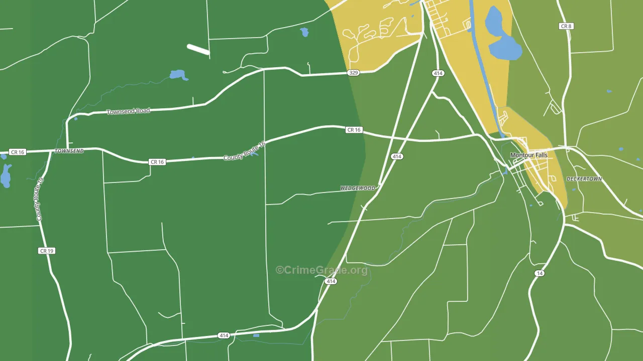 Wedgewood, NY Map of Vandalism Rates