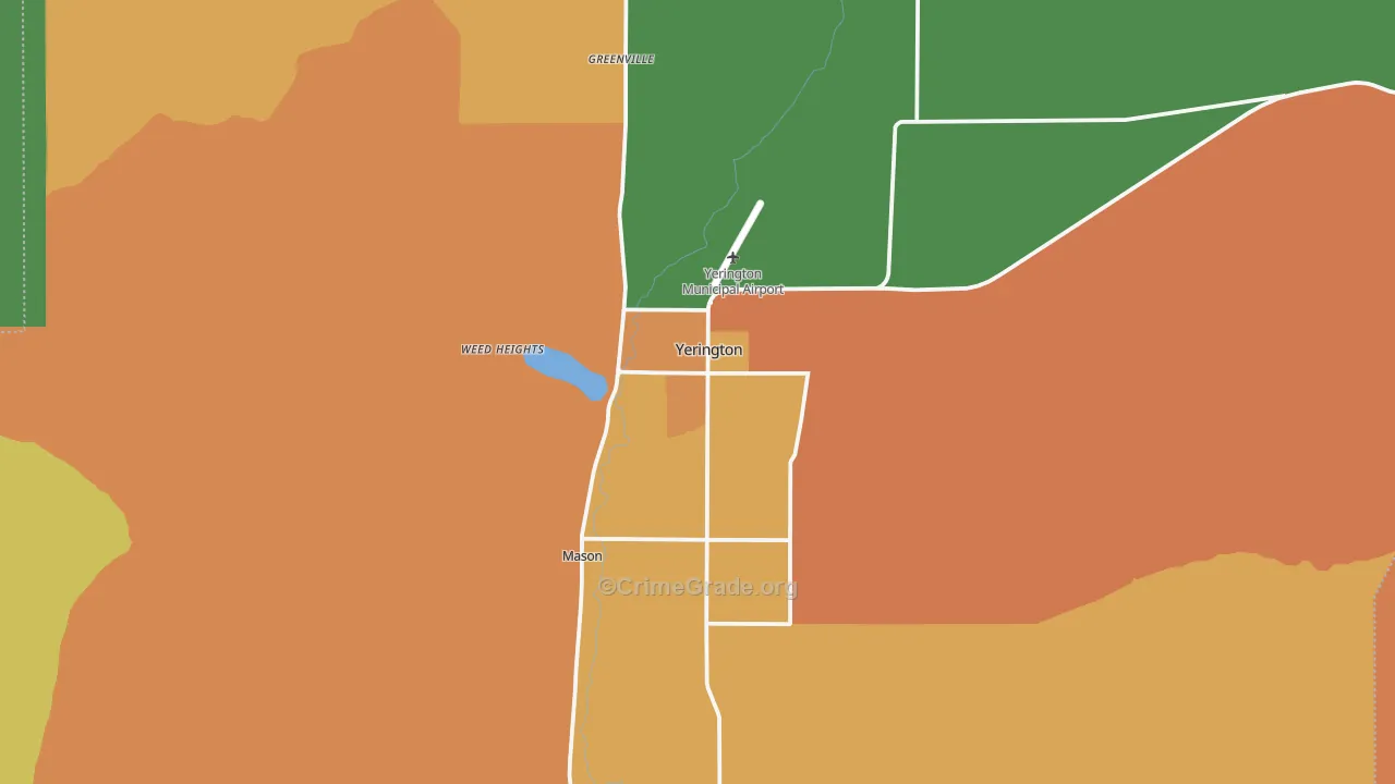 Weed Heights, NV Map of Vandalism Rates