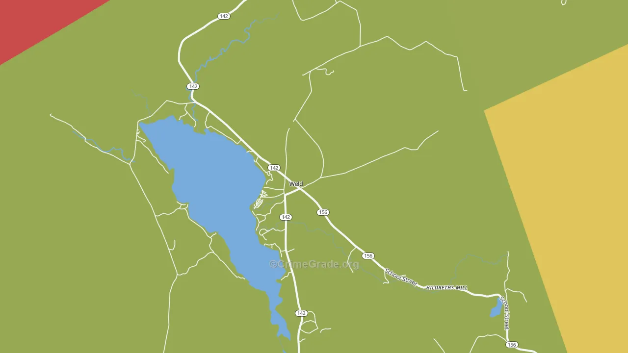 Weld, ME Map of Vandalism Rates