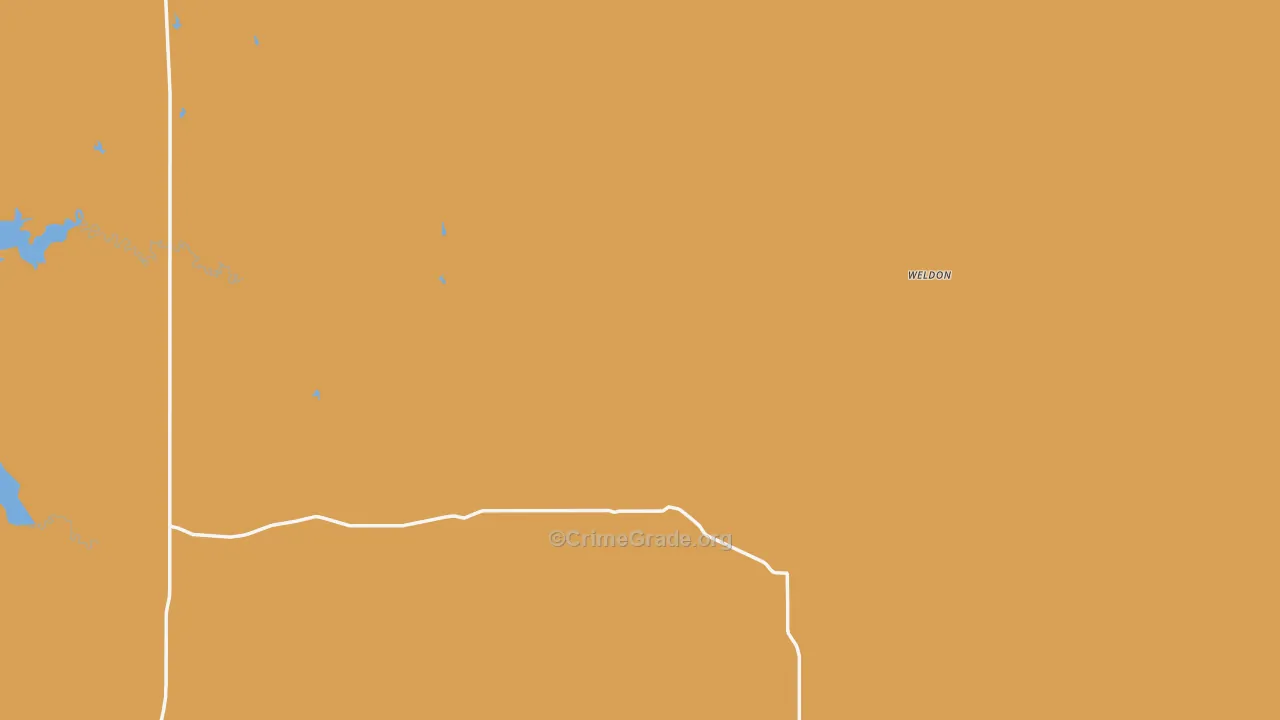Weldon, MT Map of Vandalism Rates