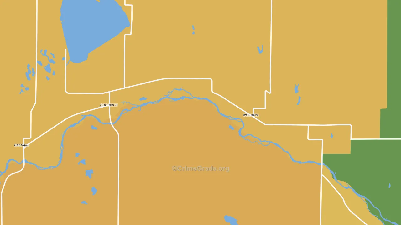 Weldona, CO Map of Vandalism Rates