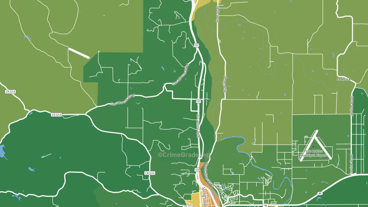 Wellsona, CA Map of Vandalism Rates