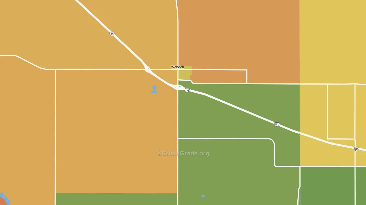 Wendell, ID Map of Vandalism Rates