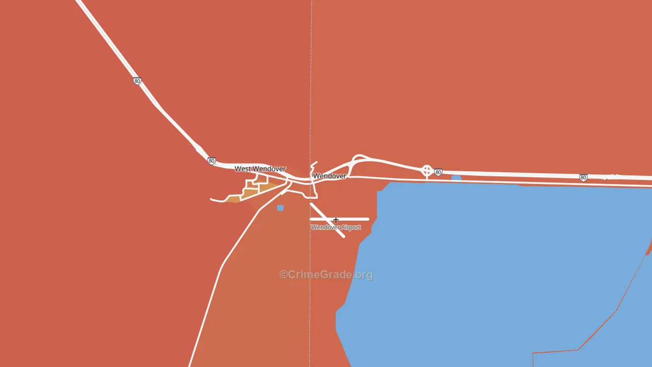 Wendover, UT Map of Vandalism Rates