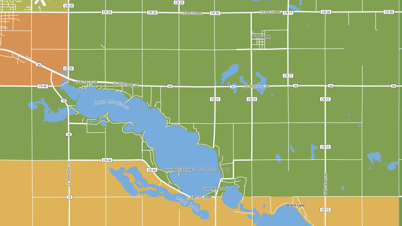 Wentworth, SD Map of Vandalism Rates
