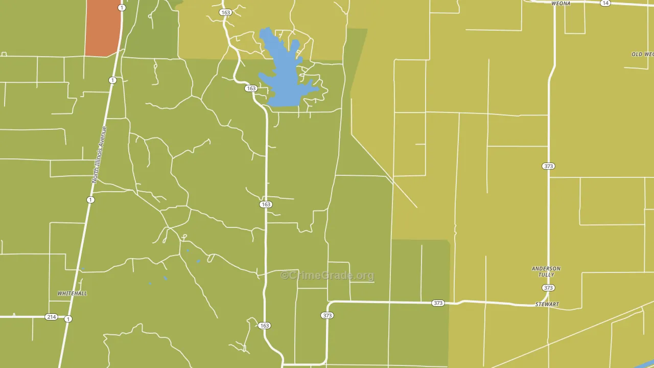 Weona Junction, AR Map of Vandalism Rates