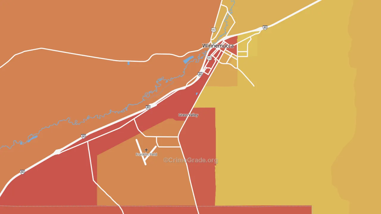 Weso, NV Map of Vandalism Rates