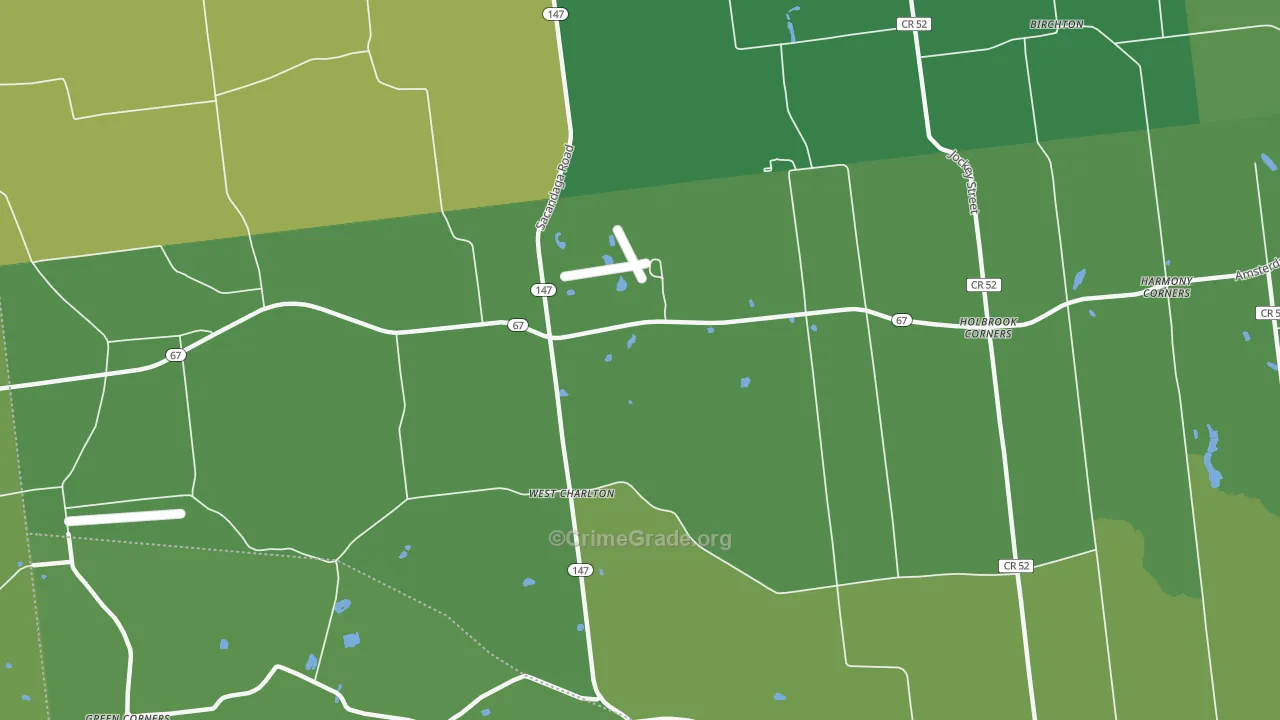 West Charlton, NY Map of Vandalism Rates