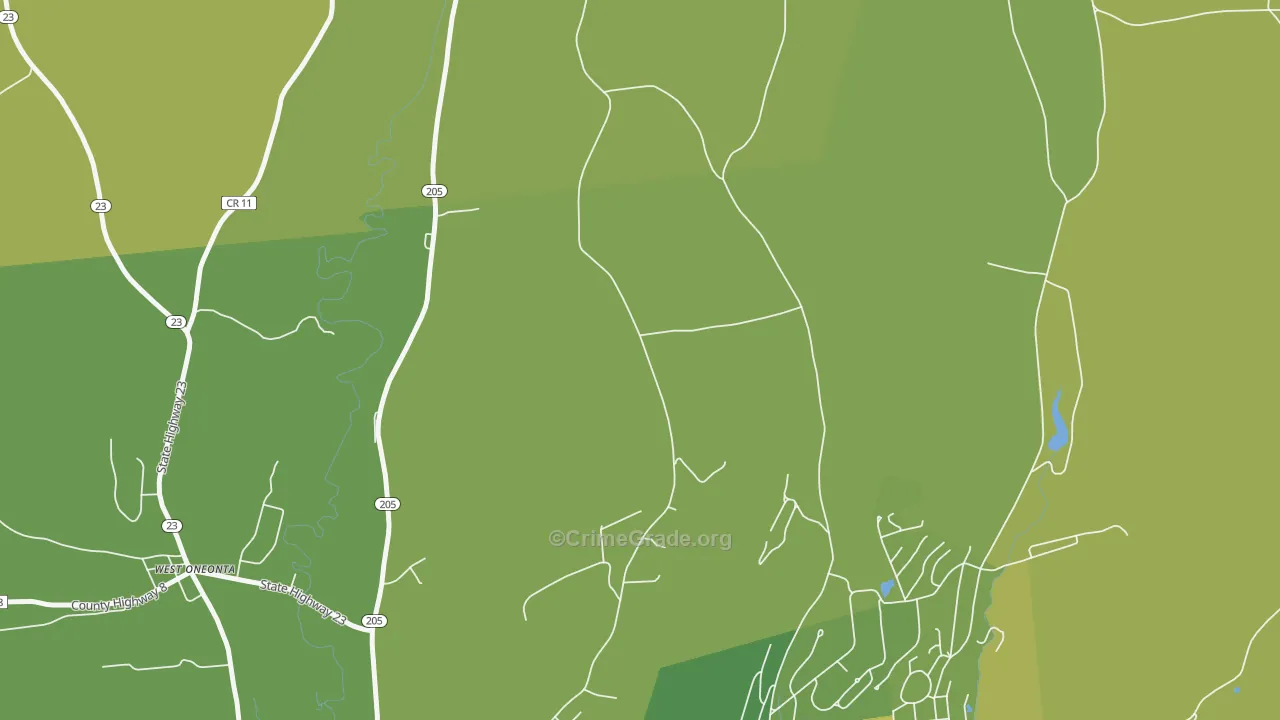 West End, NY Map of Vandalism Rates