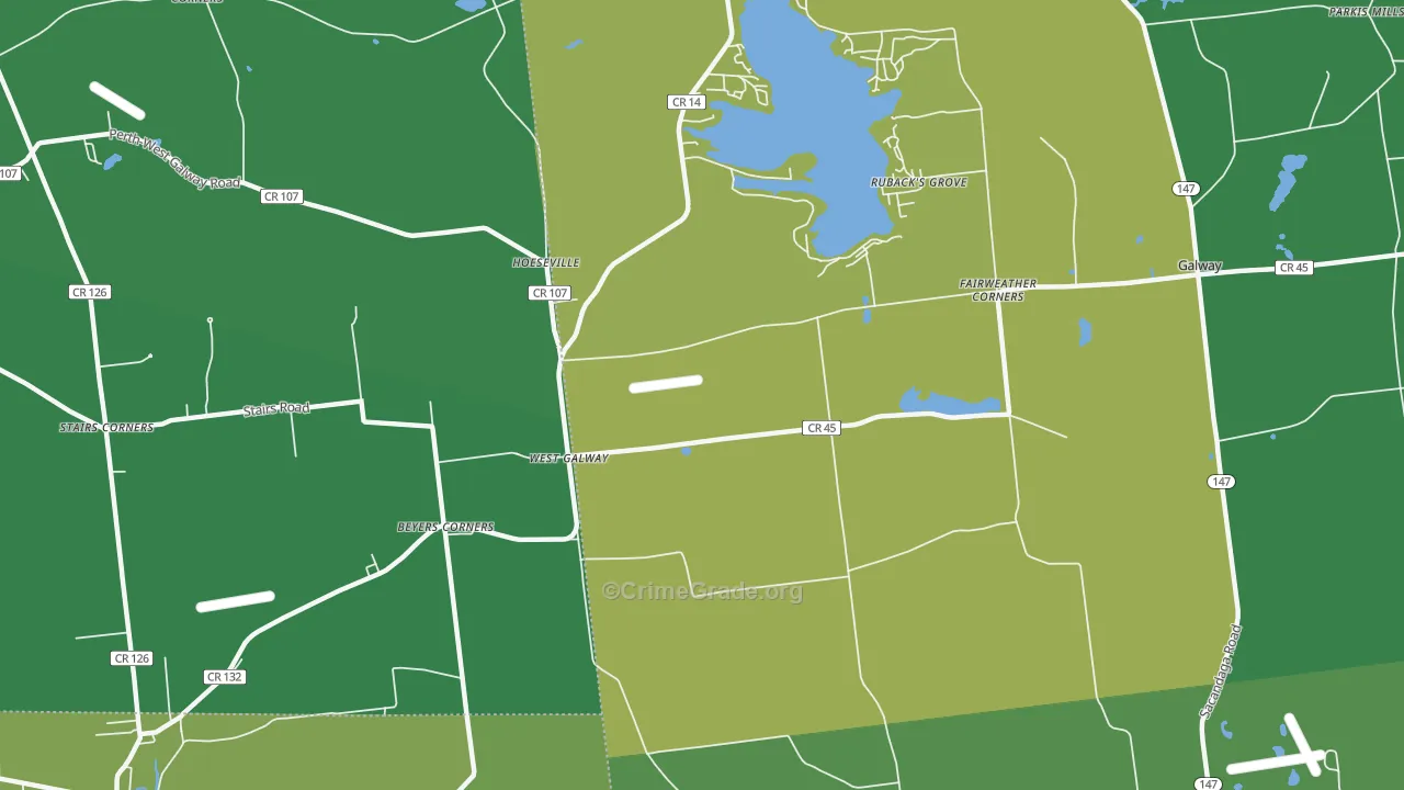 West Galway, NY Map of Vandalism Rates