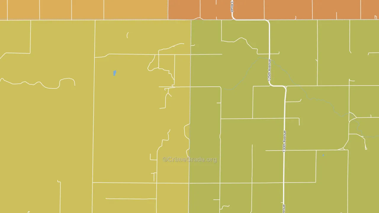 West Hamilton, KS Map of Vandalism Rates