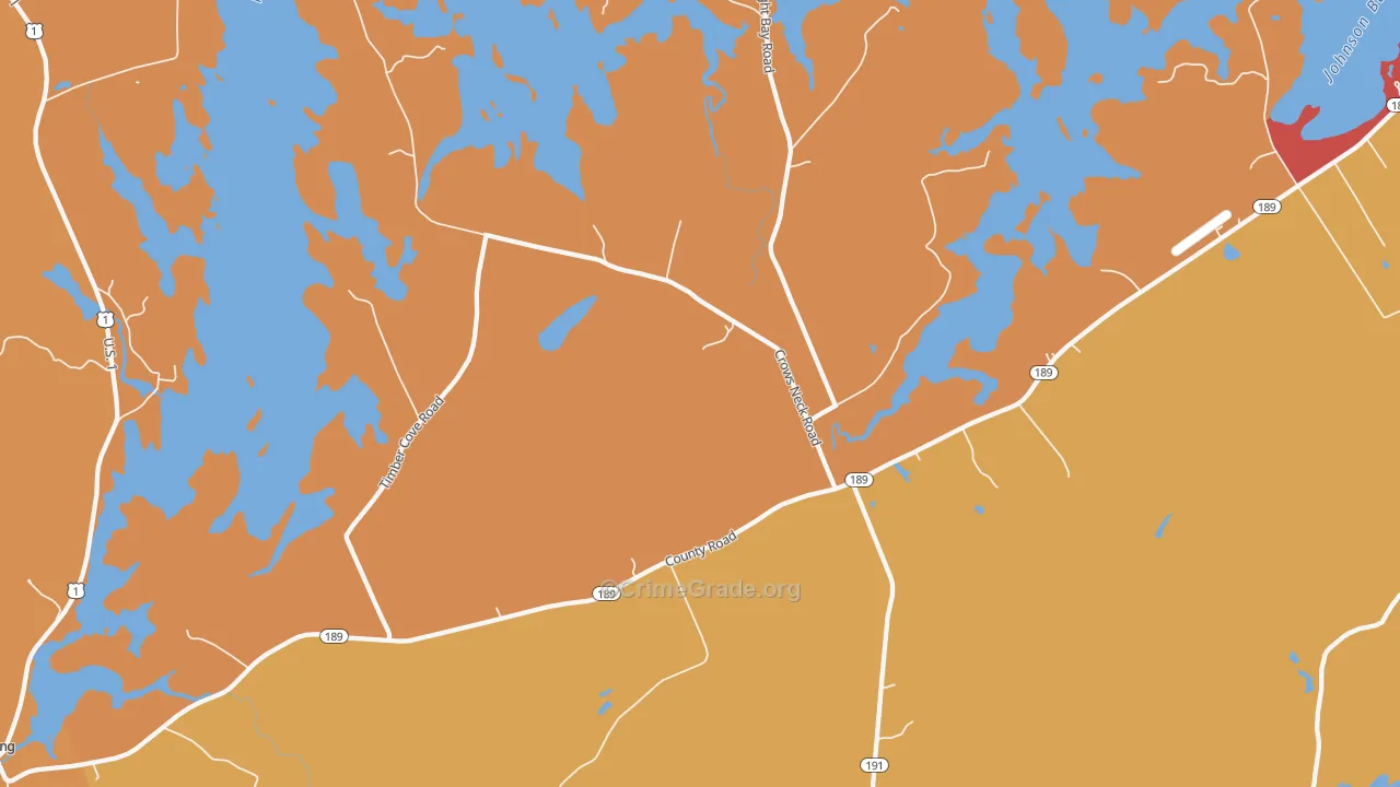 West Lubec, ME Map of Vandalism Rates