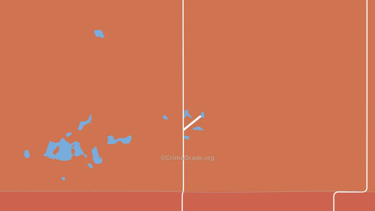 West Ontario, ND Map of Vandalism Rates