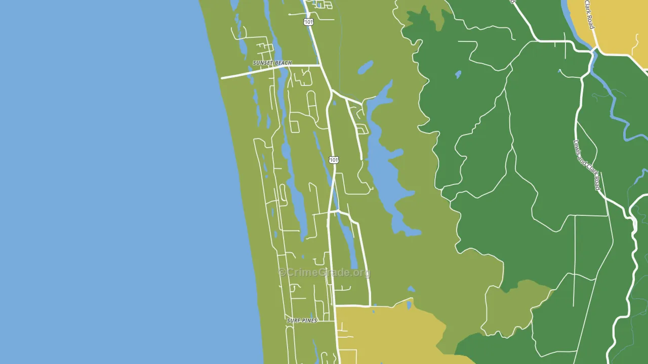 West, OR Map of Vandalism Rates