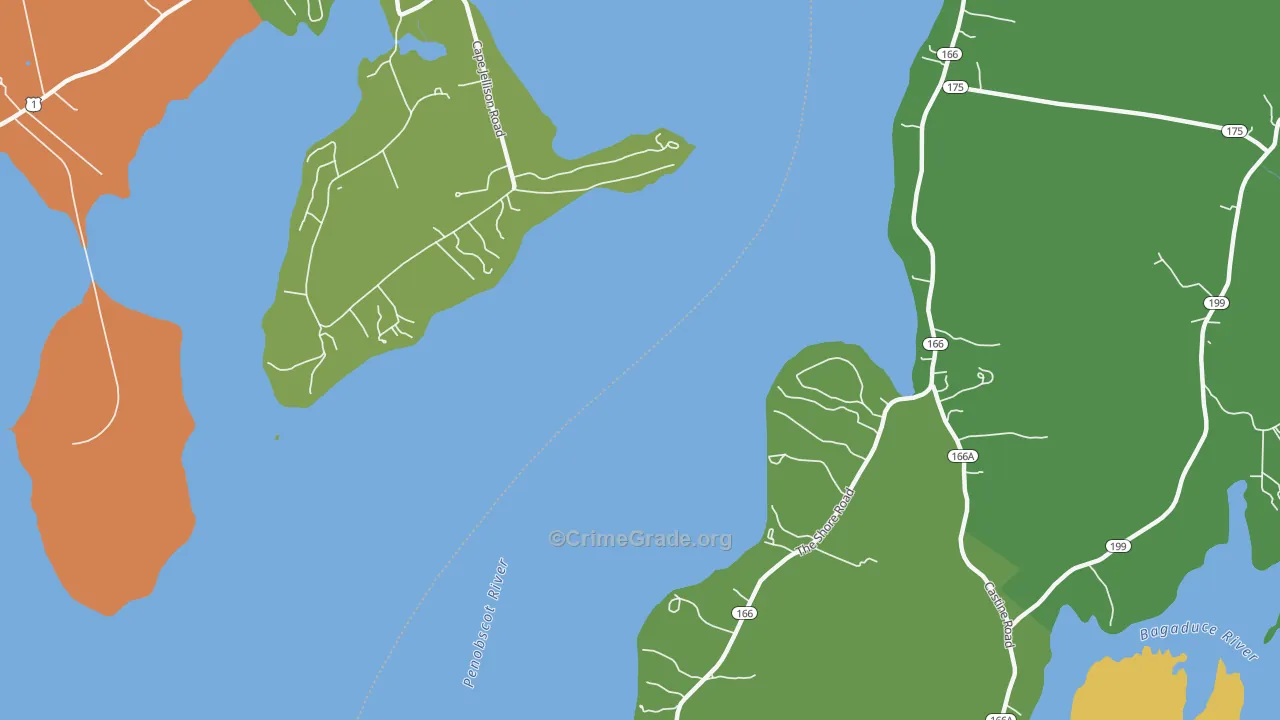 West Penobscot, ME Map of Vandalism Rates