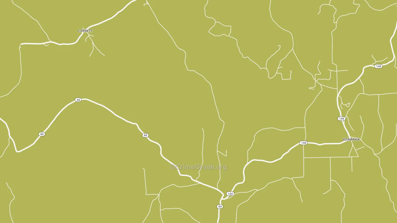 West Pike, PA Map of Vandalism Rates