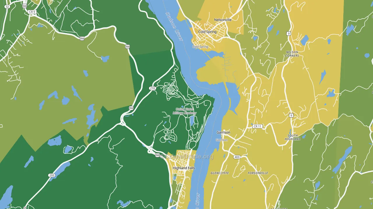 West Point, NY Map of Vandalism Rates