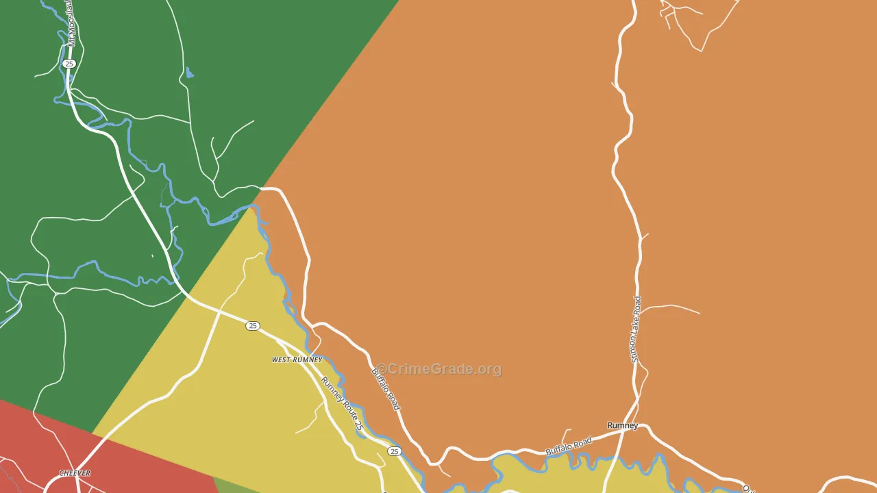 West Rumney, NH Map of Vandalism Rates