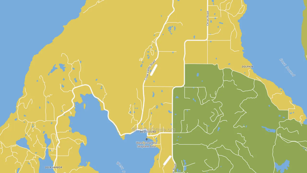 West Sound, WA Map of Vandalism Rates