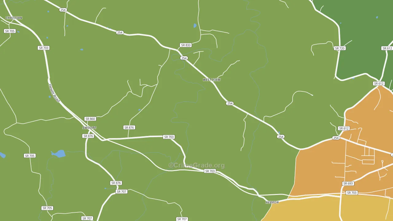 West View, VA Map of Vandalism Rates