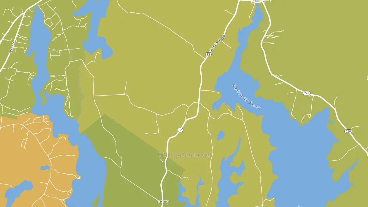 West Waldoboro, ME Map of Vandalism Rates