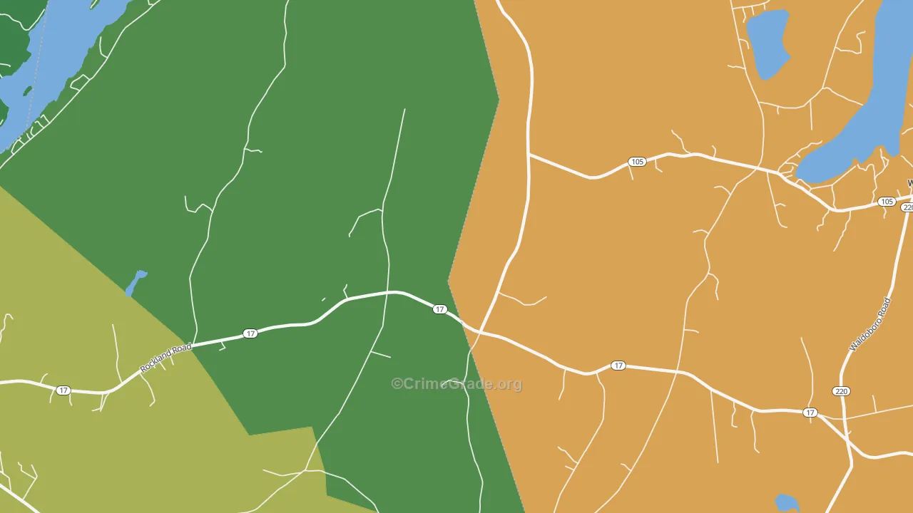 West Washington, ME Map of Vandalism Rates