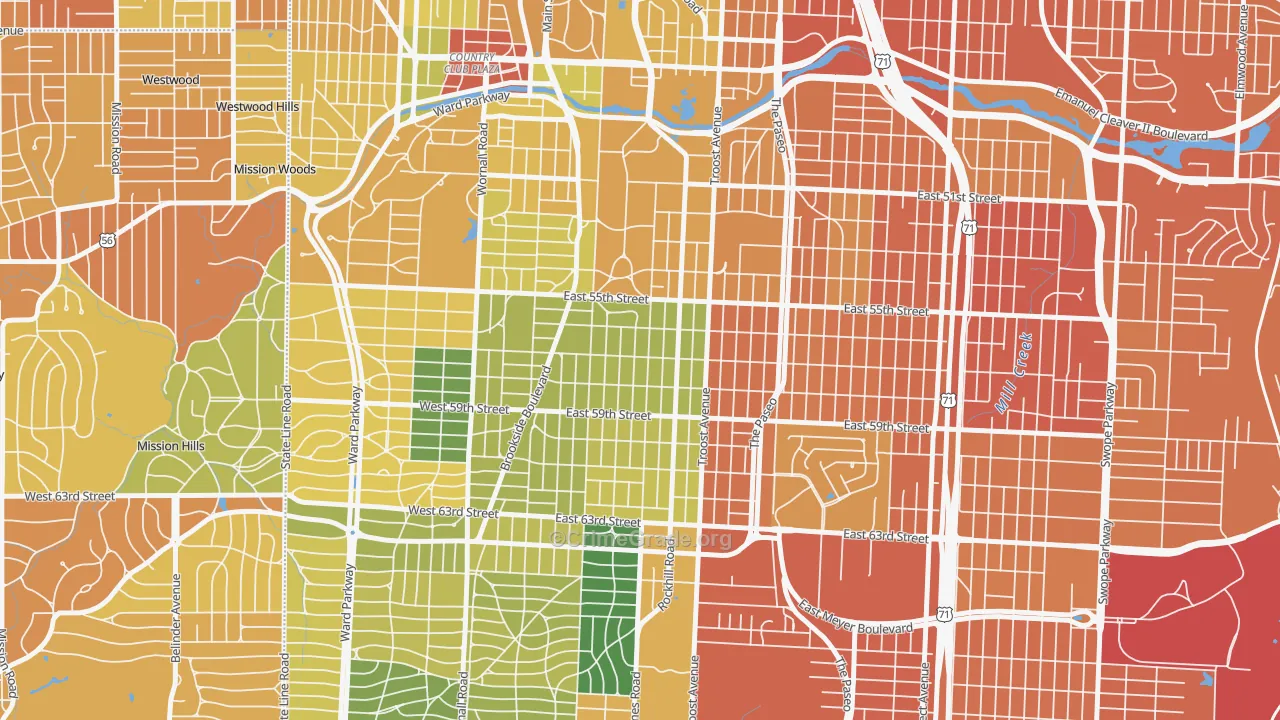 Western 49-63, Kansas City, MO Map of Vandalism Rates