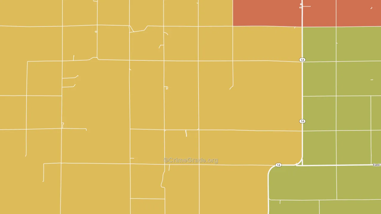 Westfall, KS Map of Vandalism Rates