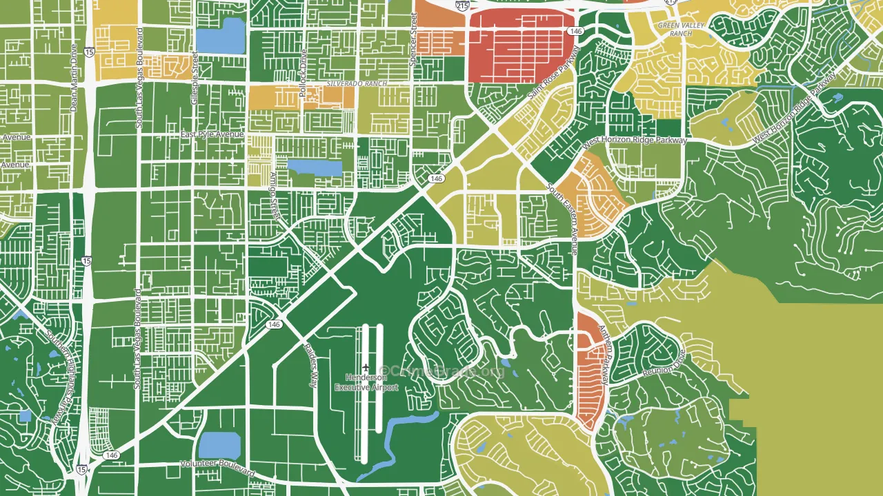 Westgate, Henderson, NV Map of Vandalism Rates