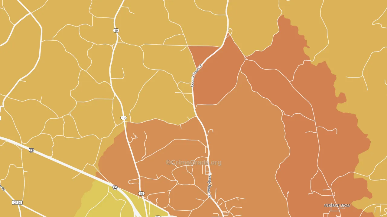 Weston, AL Map of Vandalism Rates