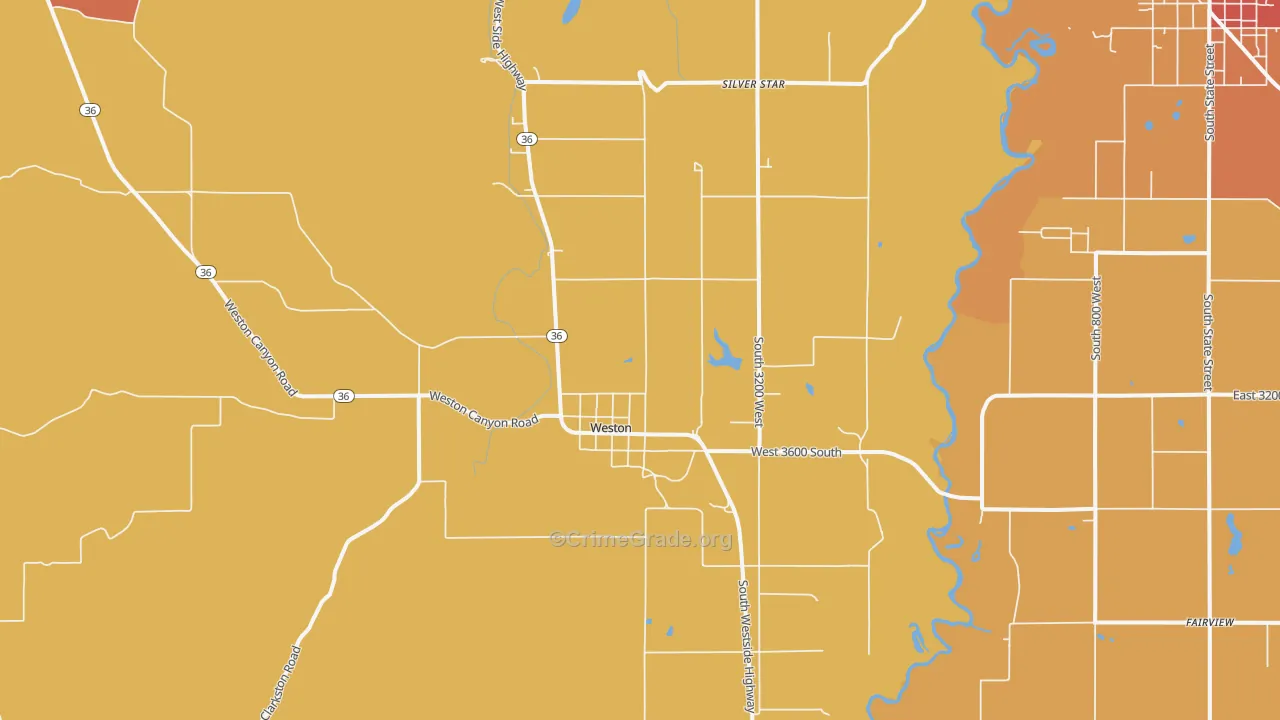 Weston, ID Map of Vandalism Rates