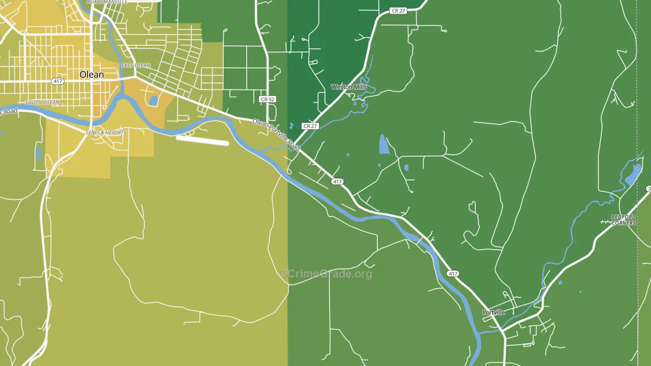 Westons Mills, NY Map of Vandalism Rates
