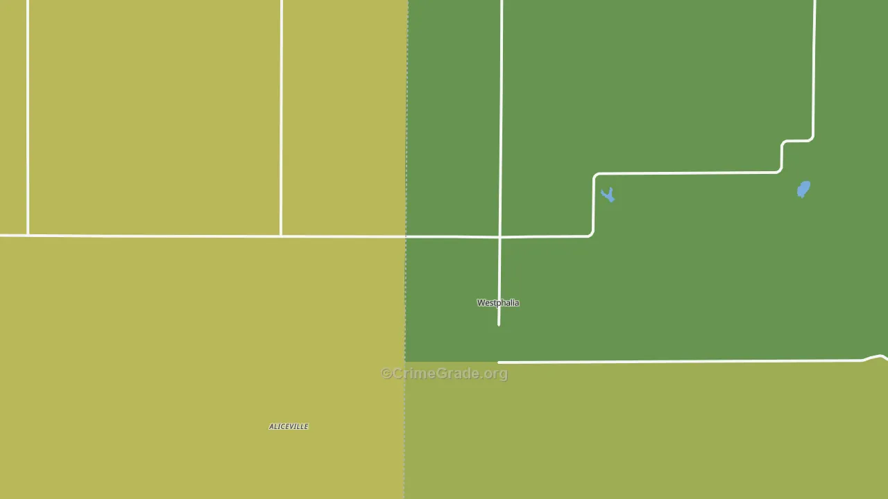 Westphalia, KS Map of Vandalism Rates