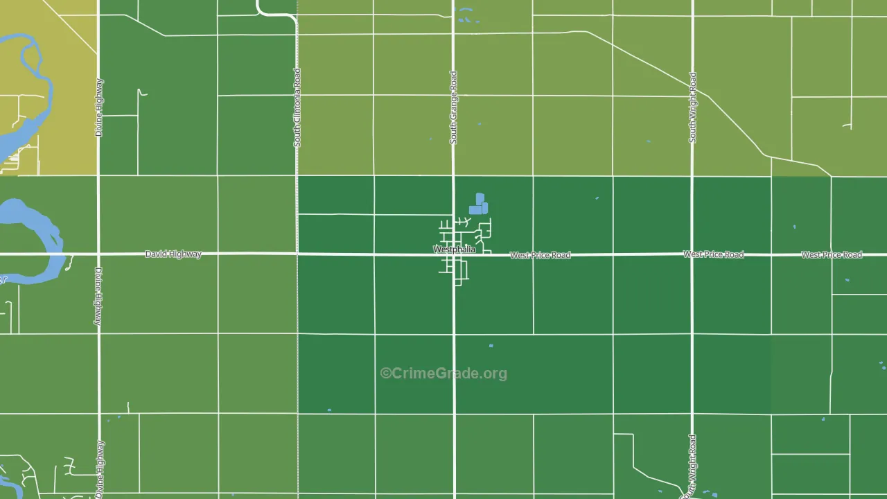Westphalia, MI Map of Vandalism Rates