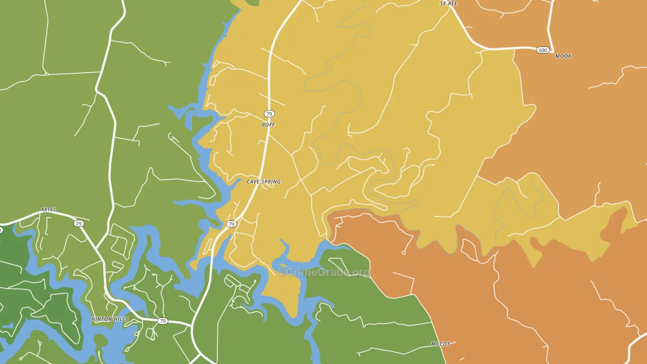 Westview, KY Map of Vandalism Rates