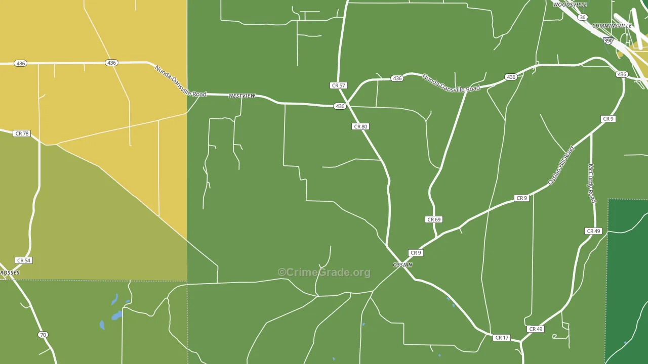 Westview, NY Map of Vandalism Rates