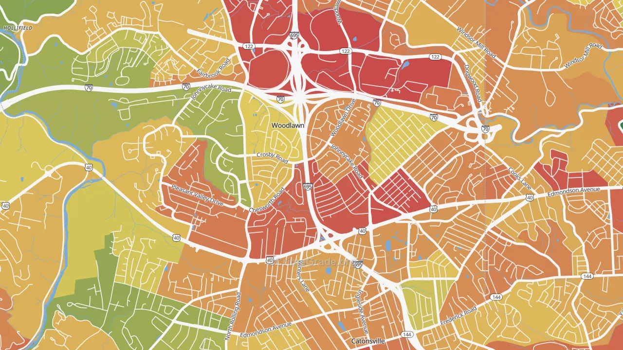 Westview Park, Woodlawn, MD Map of Vandalism Rates