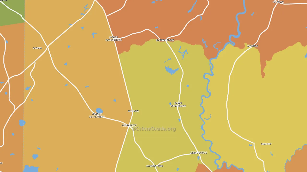 Westville, FL Map of Vandalism Rates
