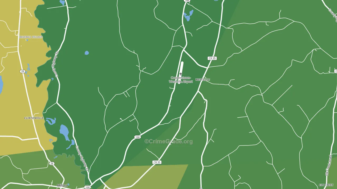 Westville, NY Map of Vandalism Rates