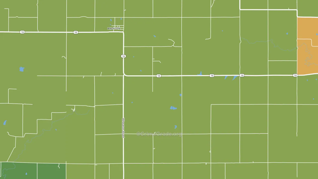 Wheaton, KS Map of Vandalism Rates