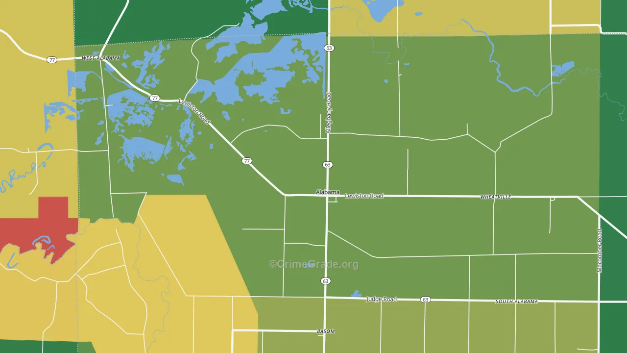 Wheatville, NY Map of Vandalism Rates