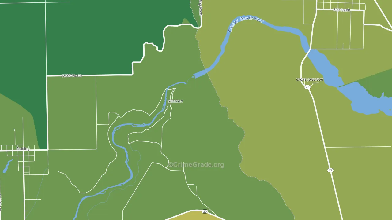 Wheelon, UT Map of Vandalism Rates