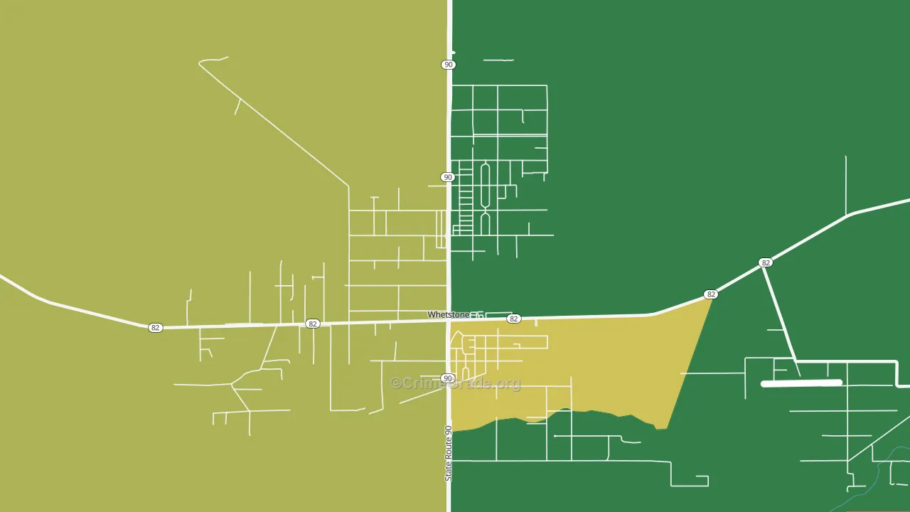 Whetstone, AZ Map of Vandalism Rates