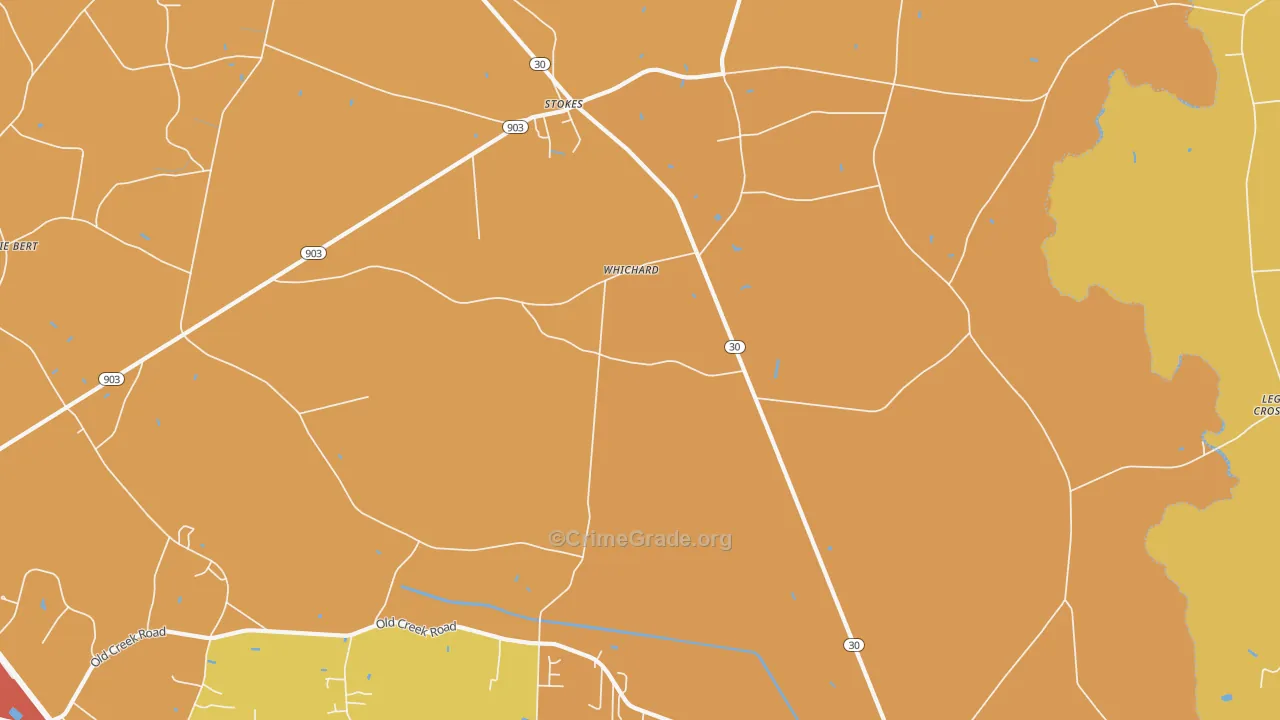Whichard, NC Map of Vandalism Rates