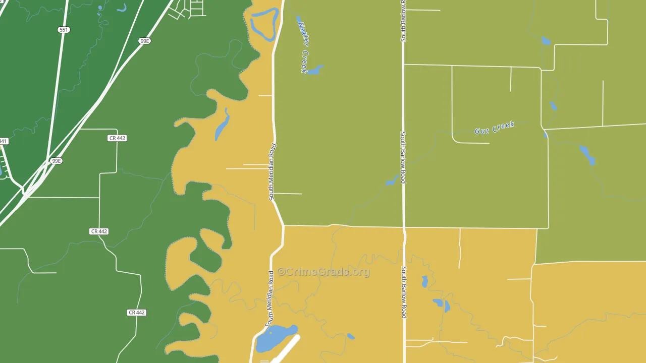 Whiskey Hill, OR Map of Vandalism Rates