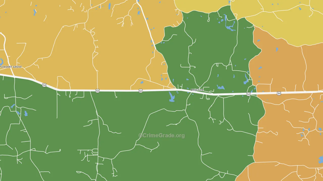 Whistler, MS Map of Vandalism Rates