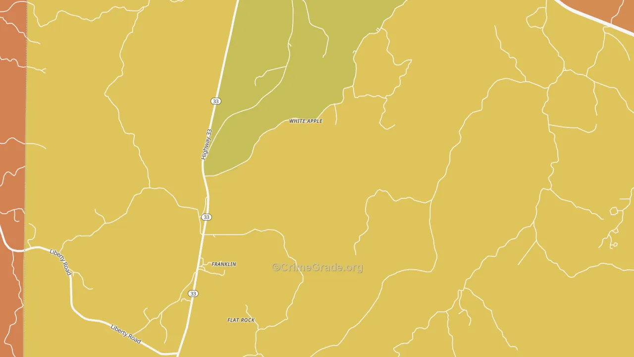 White Apple, MS Map of Vandalism Rates